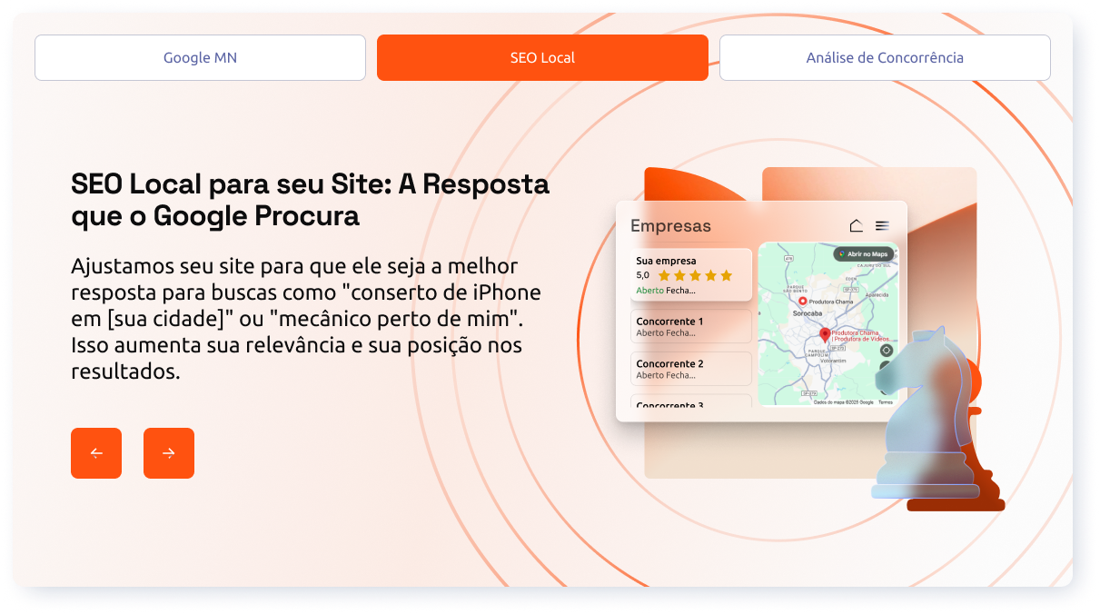 Perfil da Empresa no Google otimizado para atrair clientes e aumentar a presença no Google Maps.